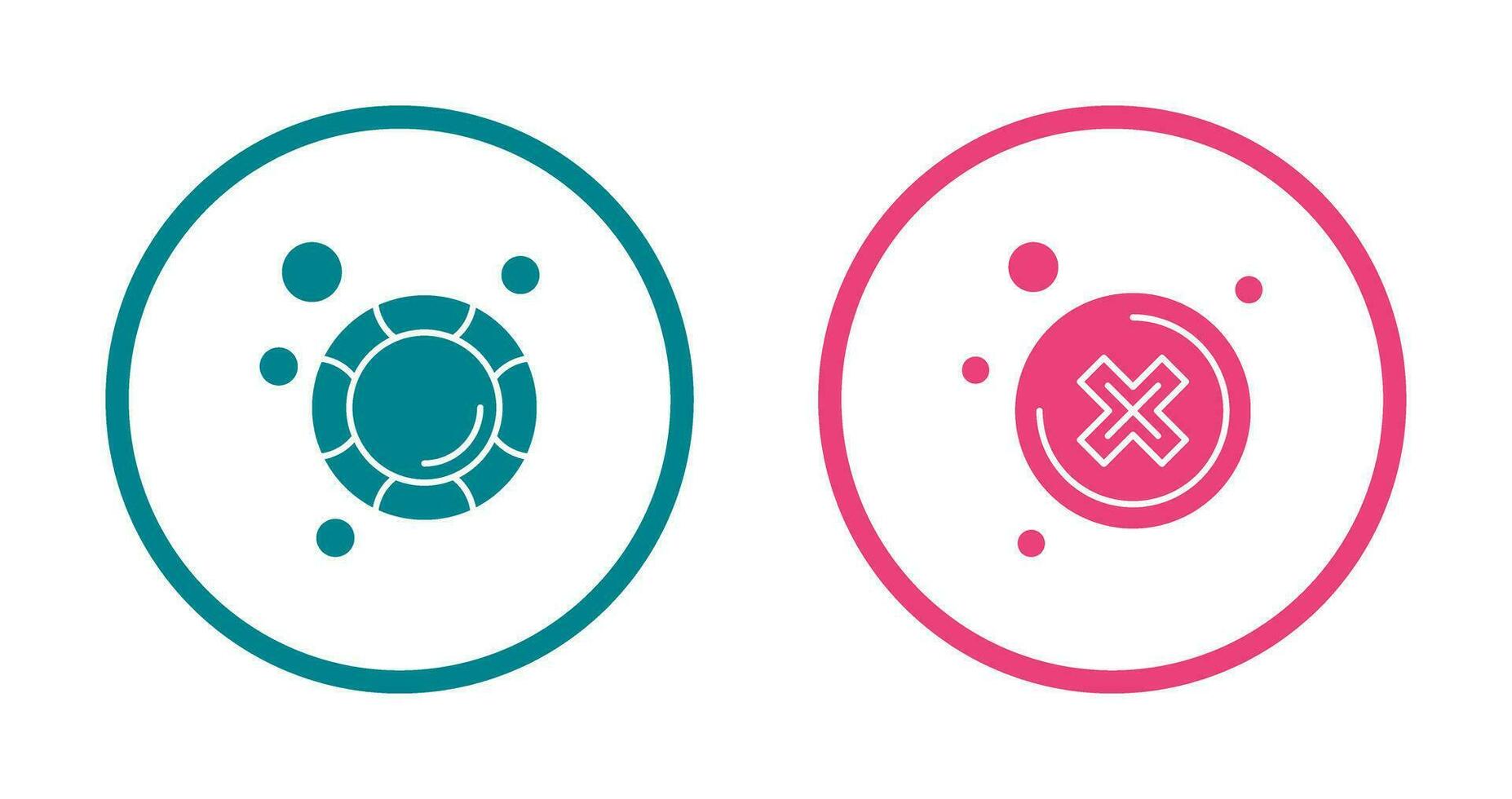 Close and Lifesaver Icon vector