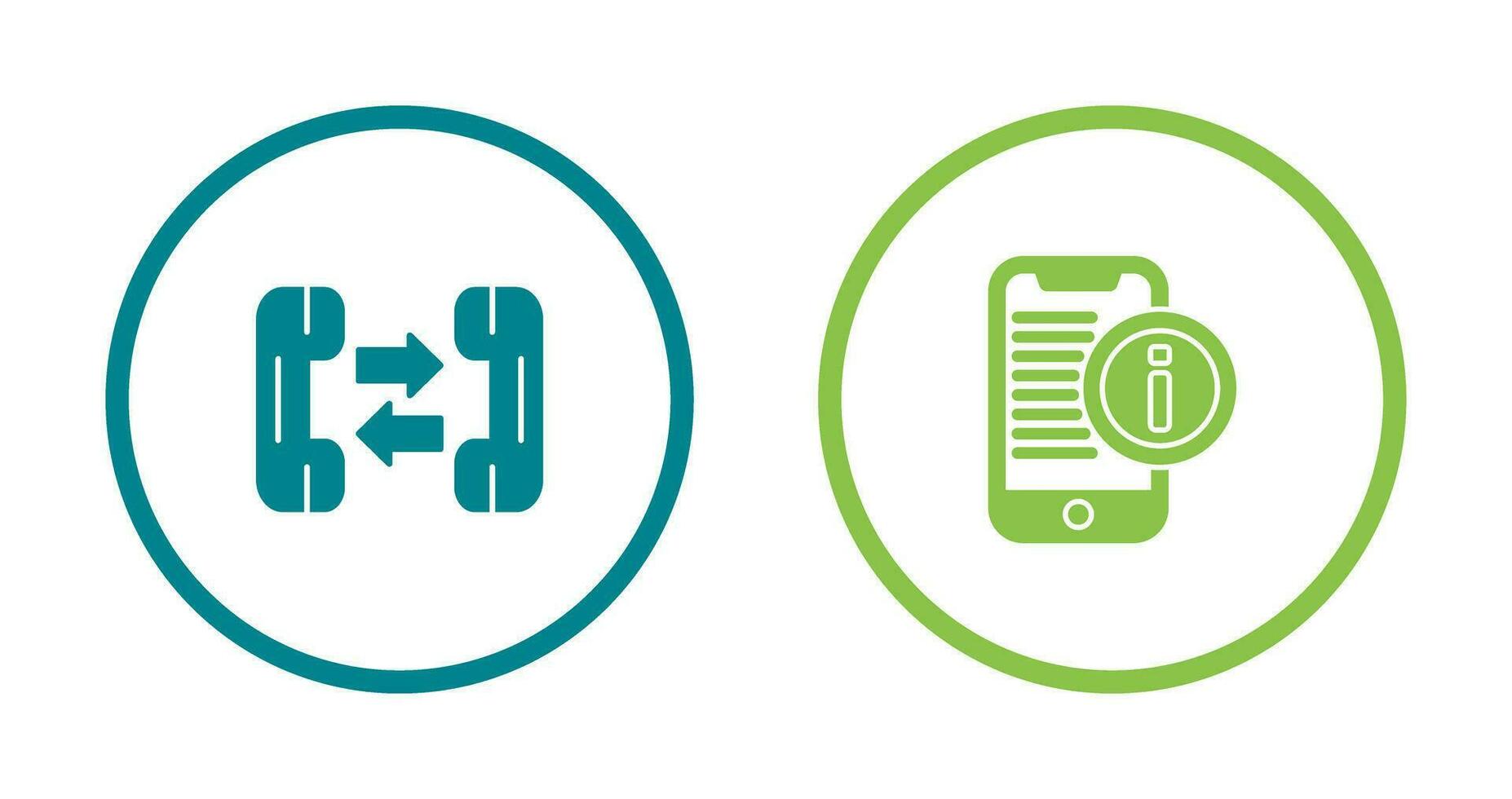 phone call and smartphone Icon vector