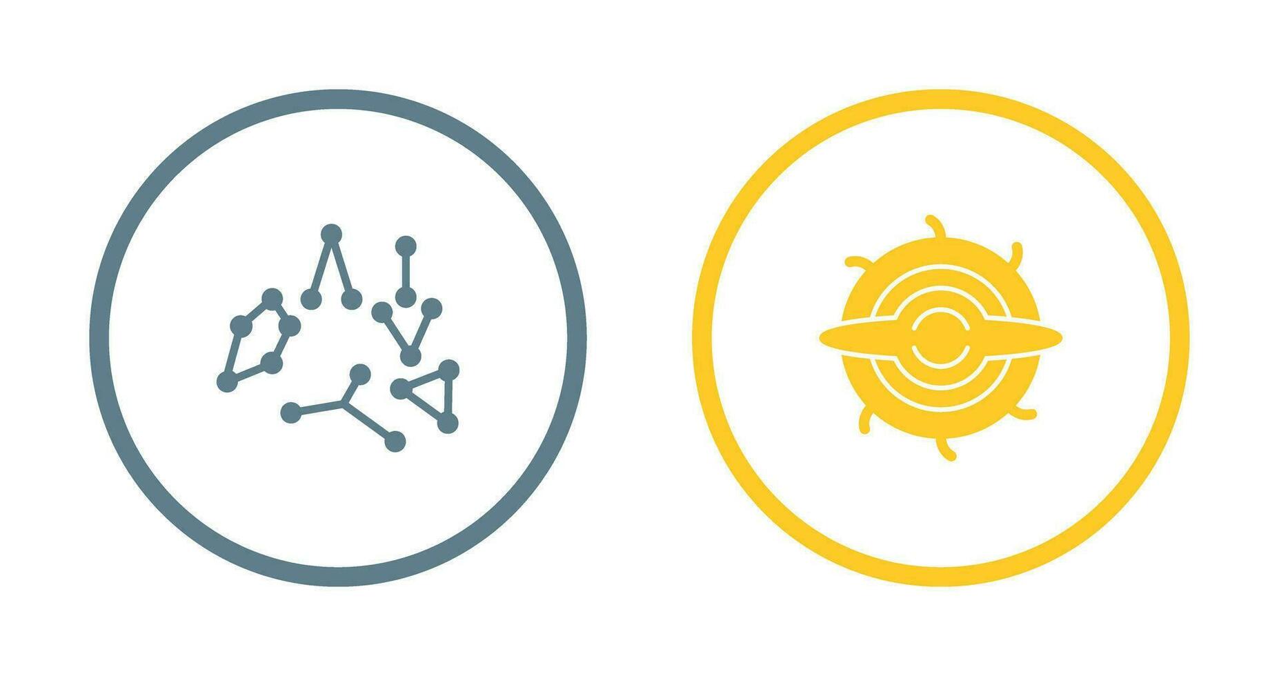constellation and blackhole Icon vector