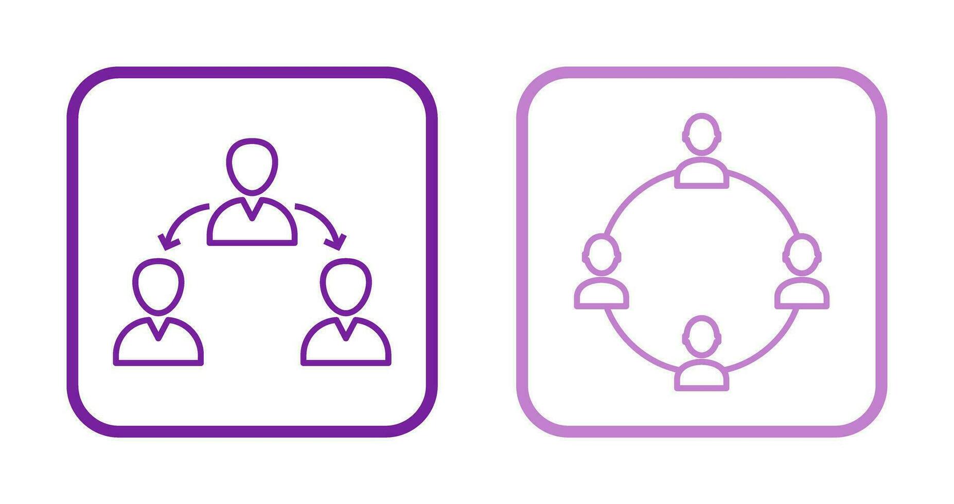connected user and network group  Icon vector