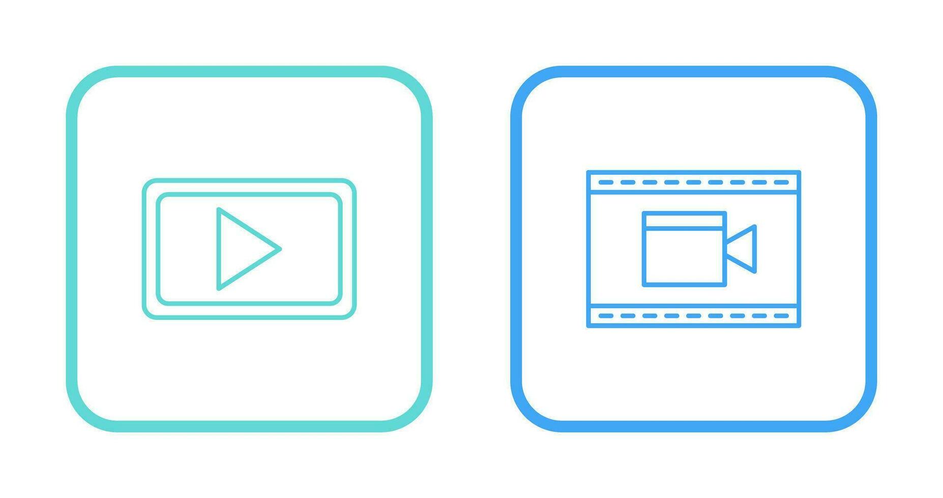 Video Communication and Video and Animation Icon vector