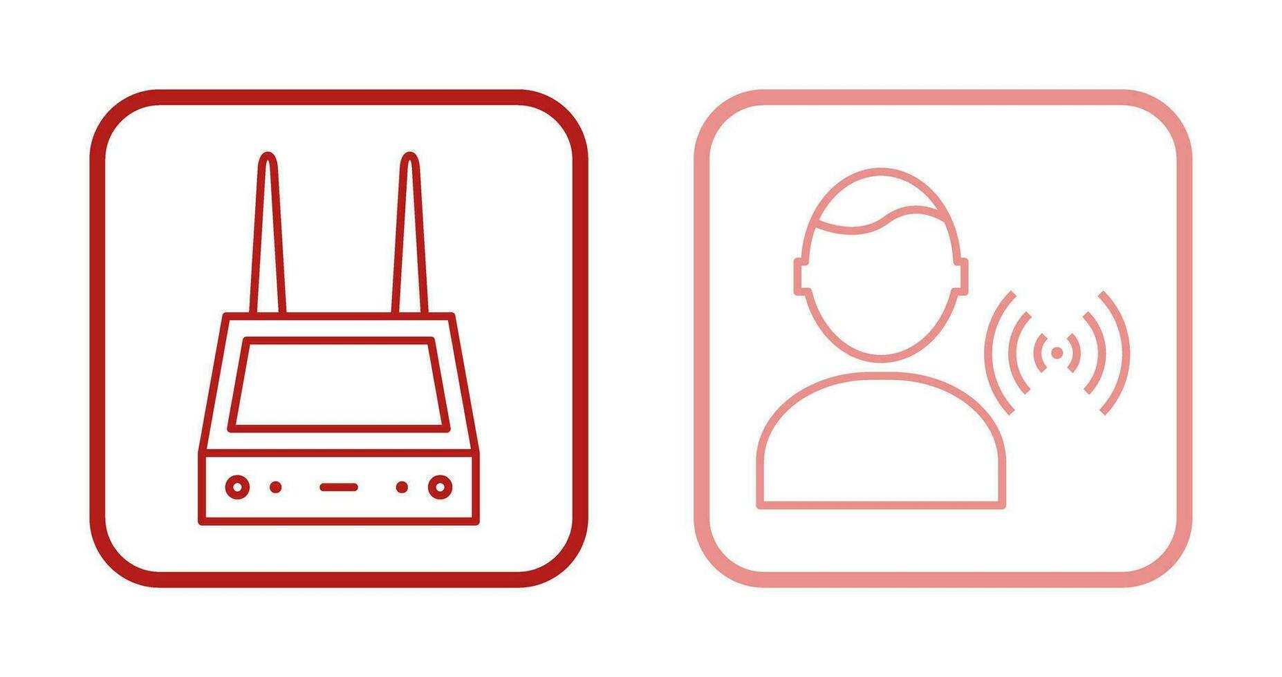 router and signal  Icon vector