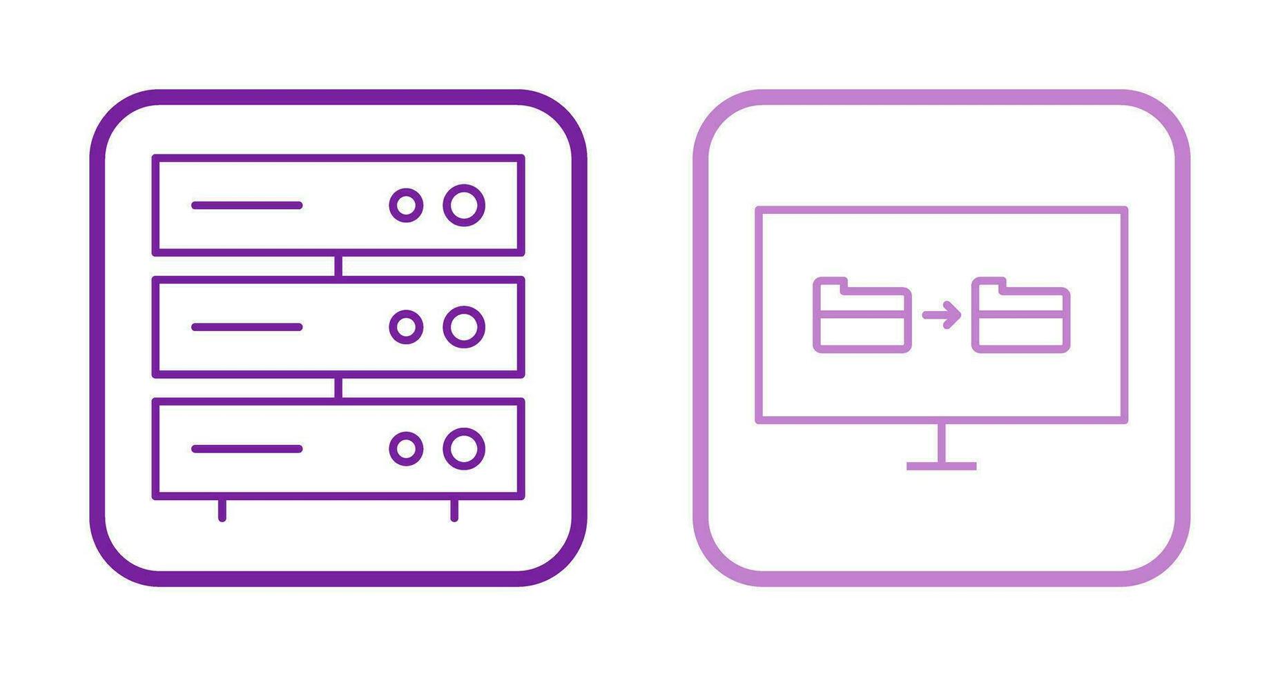server network and File sharing  Icon vector