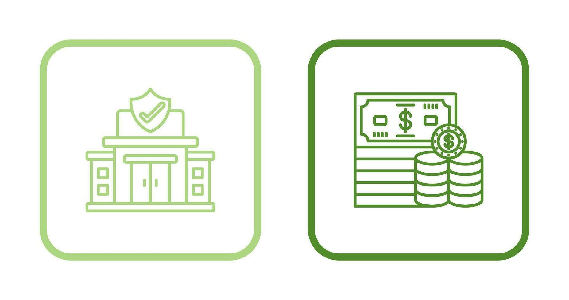 Protection Office and Money Icon vector