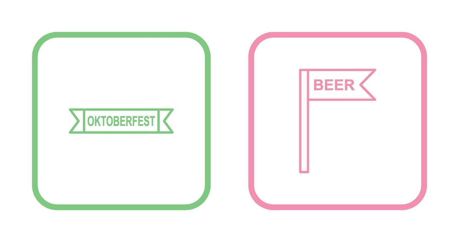 Oktoberfest Banner and Signboard Icon vector