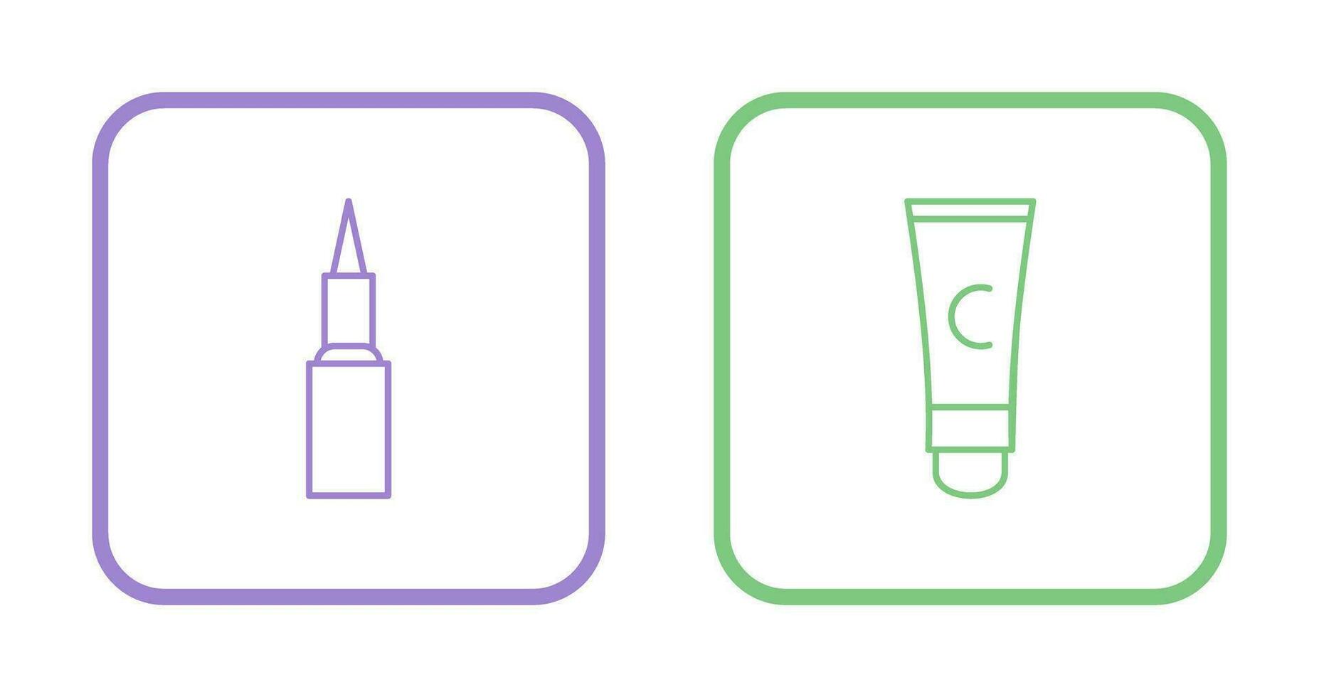 Kajal cosmetics and Conditioner  Icon vector