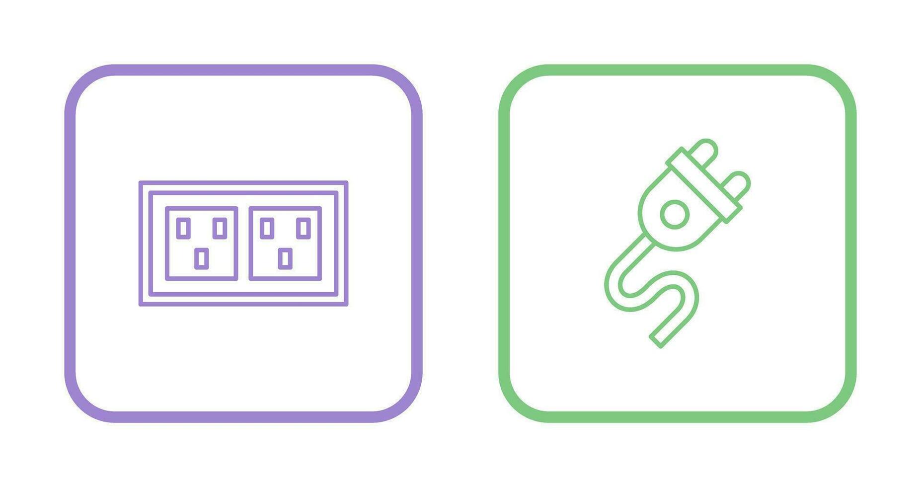 Socket and Plug Icon vector