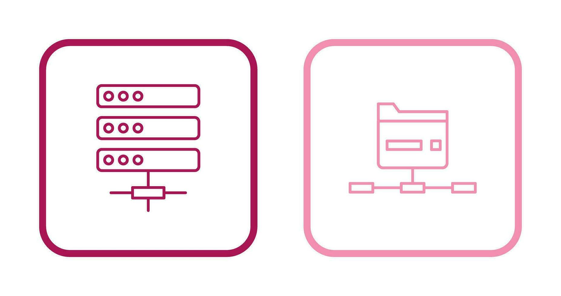 Server and Network Icon vector