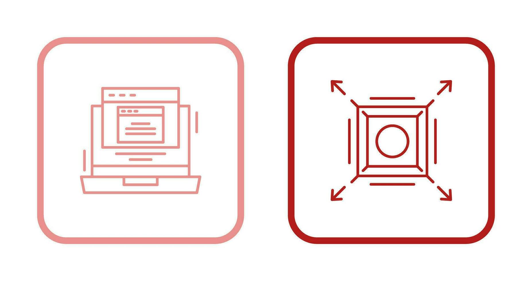 Pop Up and Maximize Icon vector