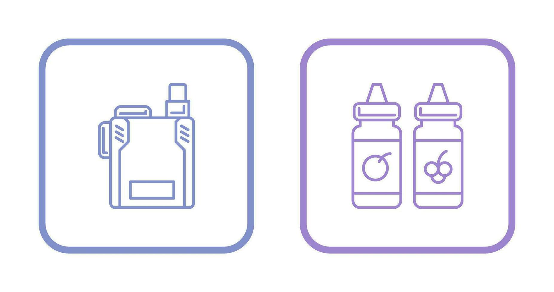 Vape and Vape Liquid Icon vector