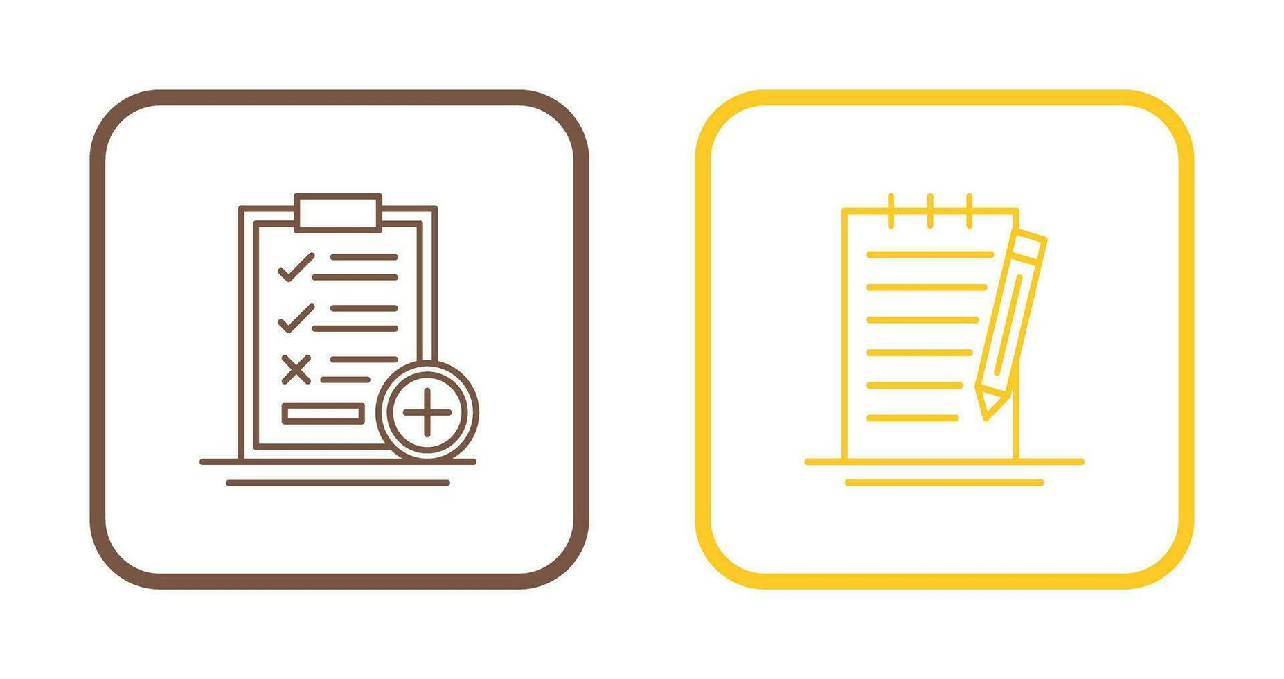 Medical Examination List and Check Up List Icon vector