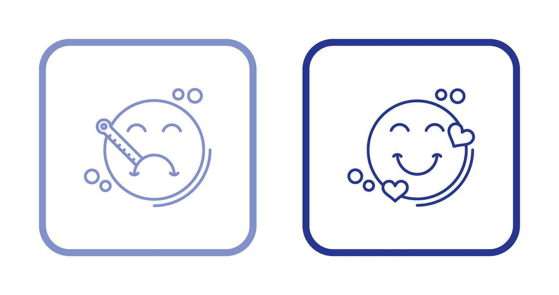 Sick and Heart Icon vector