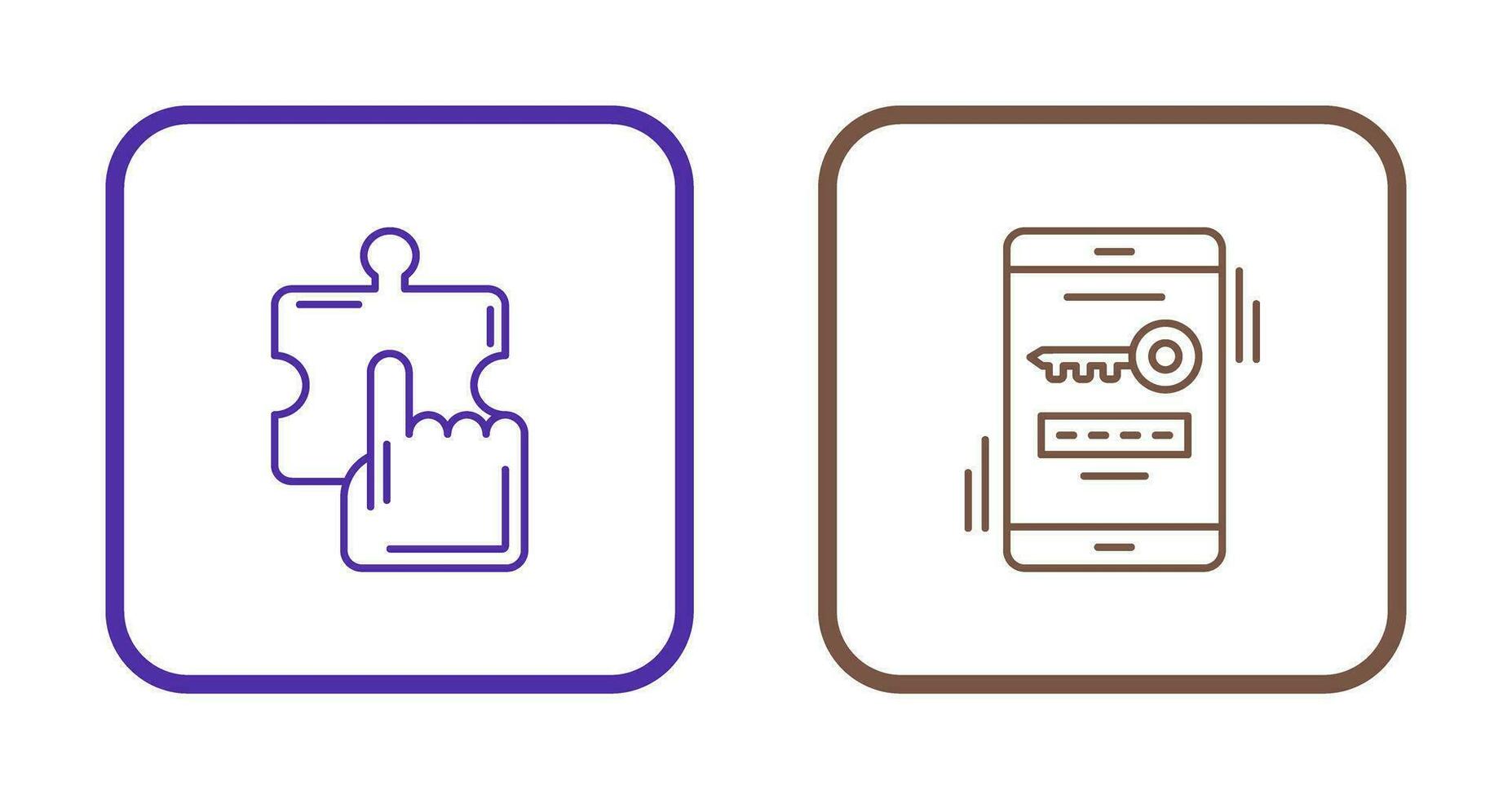 Quick Selection and One Time Password Icon vector