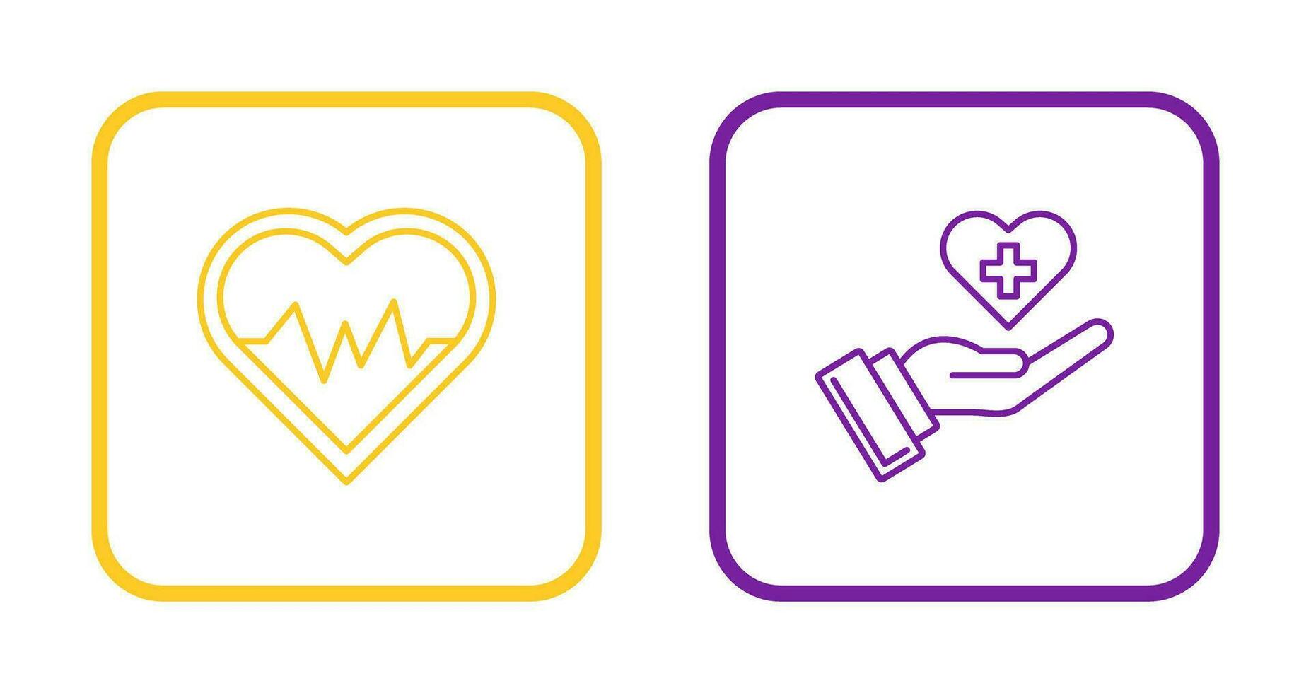 Heart Beat and Healthcare Icon vector