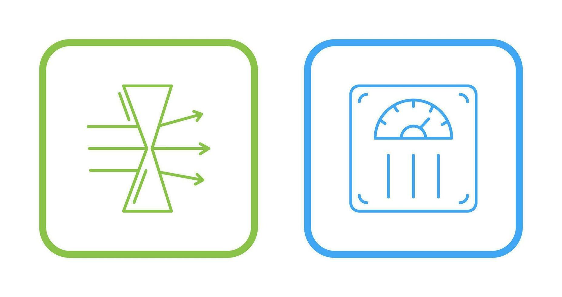 Dispersion and Weight Scale Icon vector