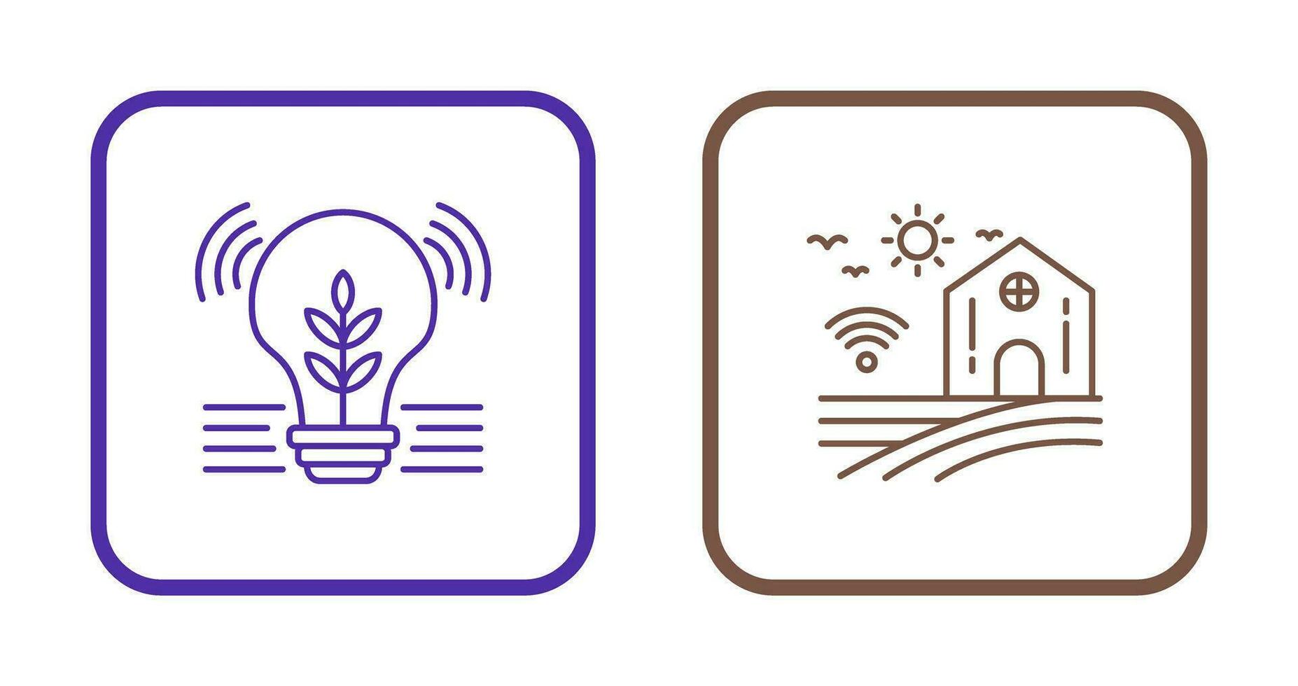 Idea and Smart Farm Icon vector