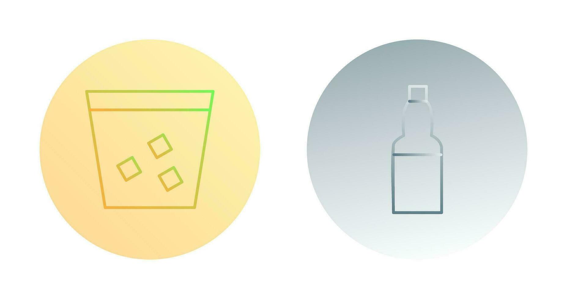 double shot and craft beer Icon vector