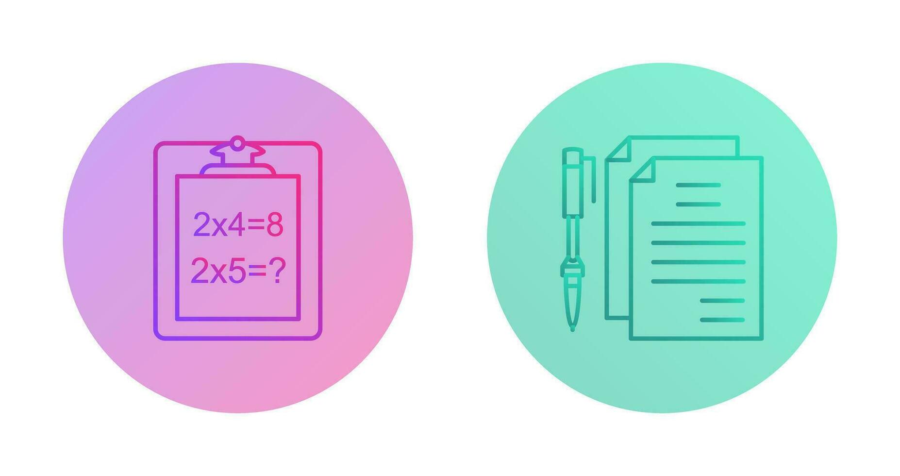 resolviendo pregunta y documento y bolígrafo icono vector