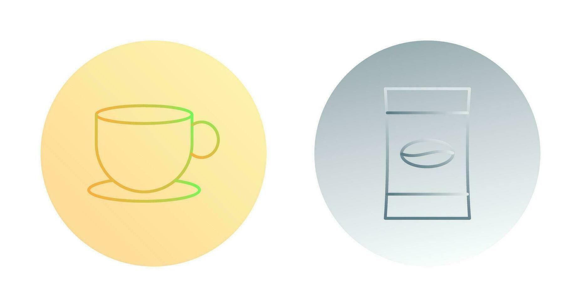 tea and coffee packet Icon vector