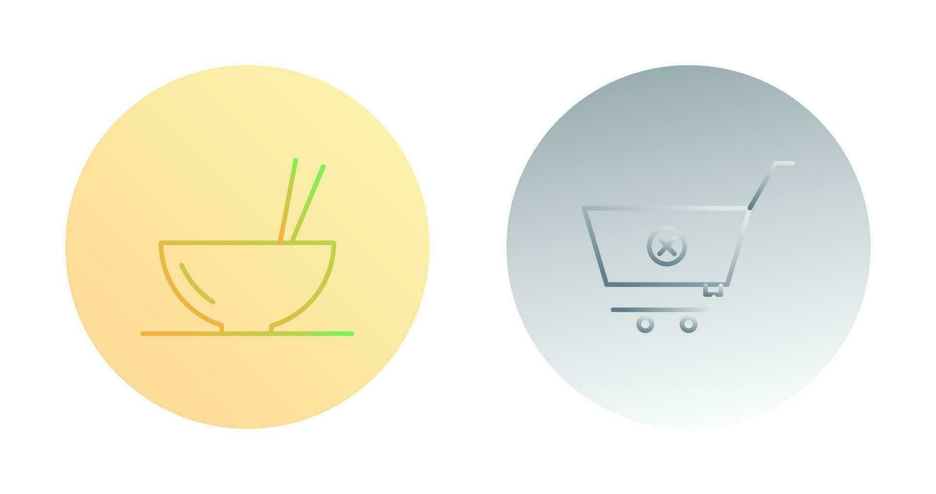 food and cancel order Icon vector