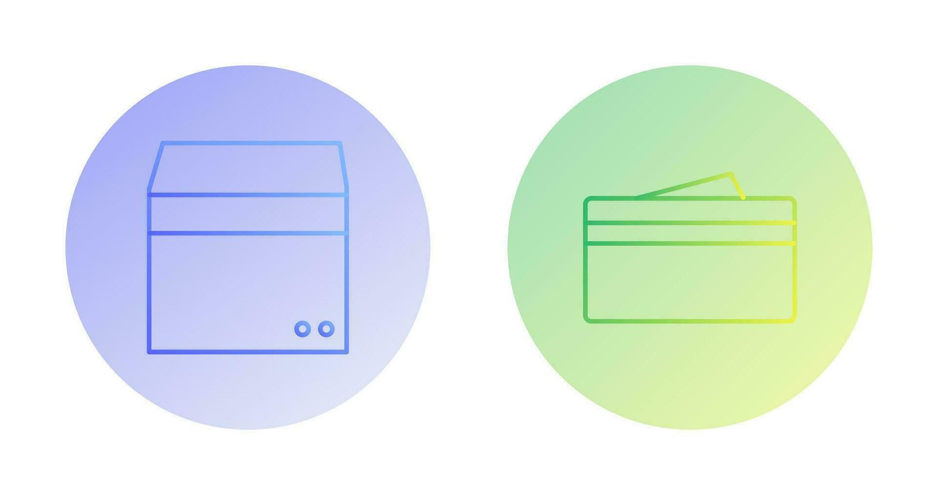 box and wallet Icon vector