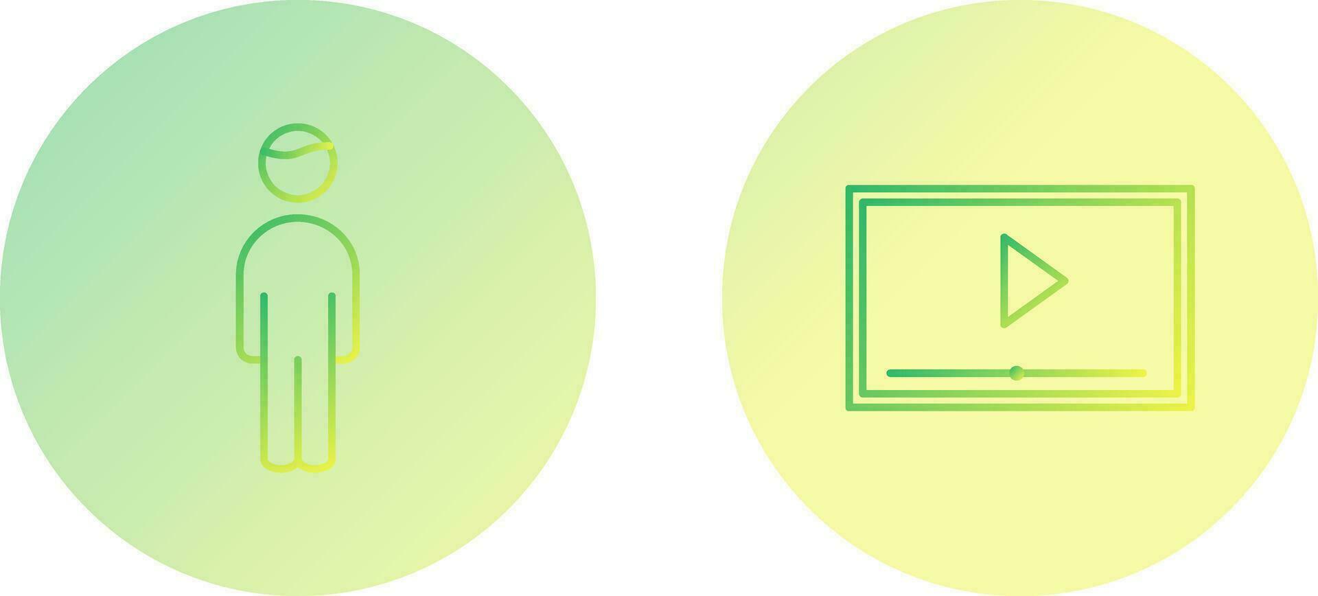 Videos Screening and Tourist Icon vector