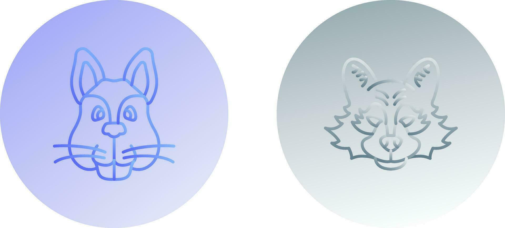 Squirrel and Raccoon Icon vector