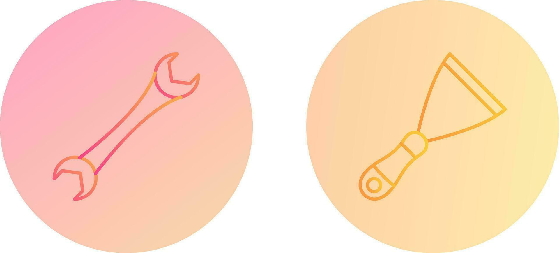 Spanner and Spatula Icon vector