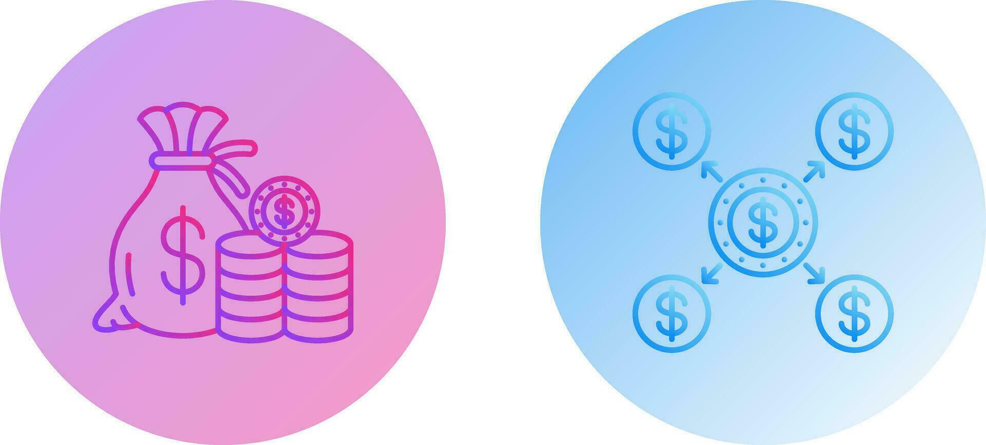 Saving and Distribution Icon vector
