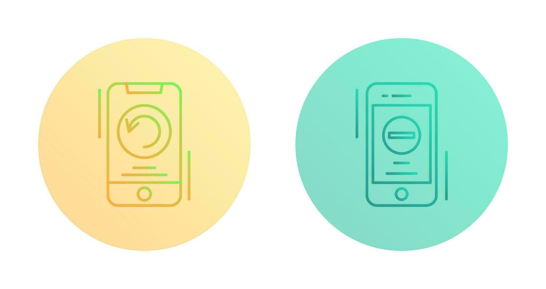 Restart and Remove Icon vector