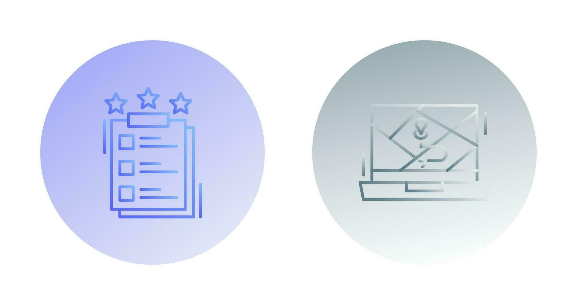 Project Features and Google Map Icon vector