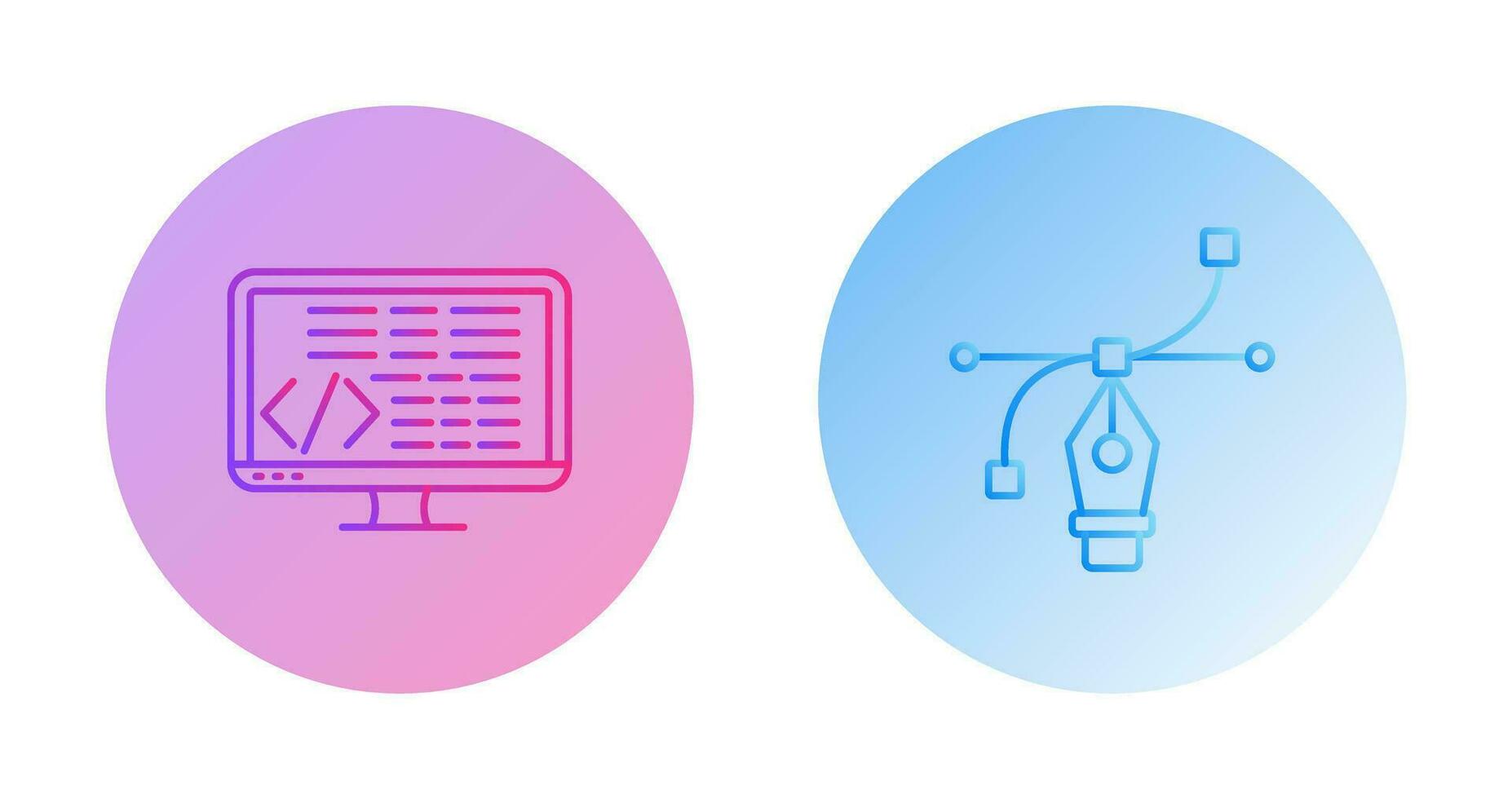 Coding and Vector Icon