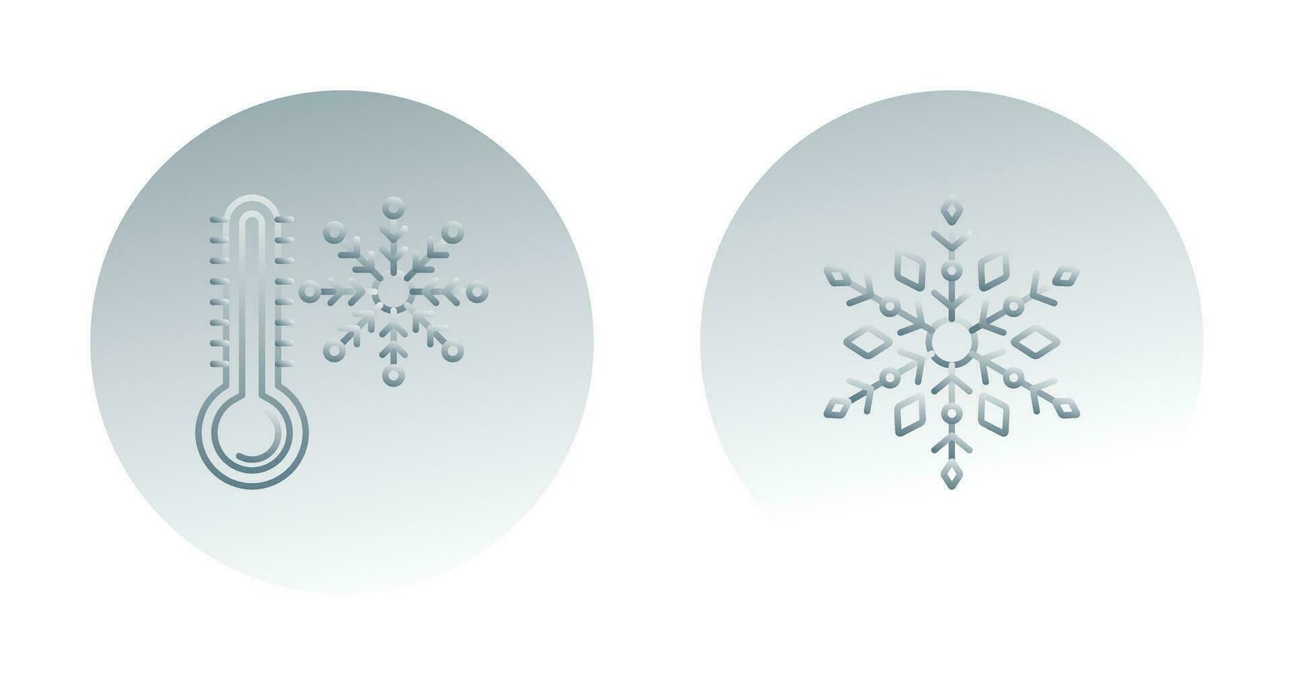 Snow Flake and Cold Icon vector