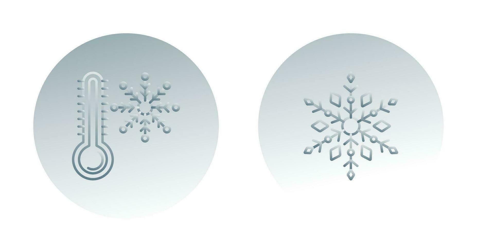 nieve escama y frío icono vector