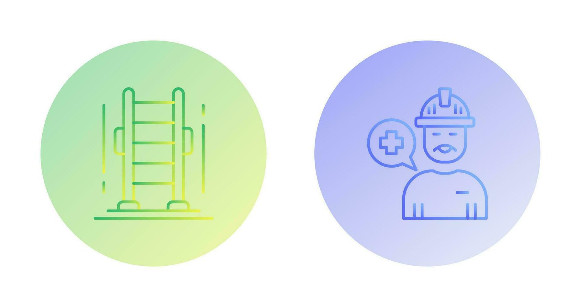 Ladder and Support Icon vector