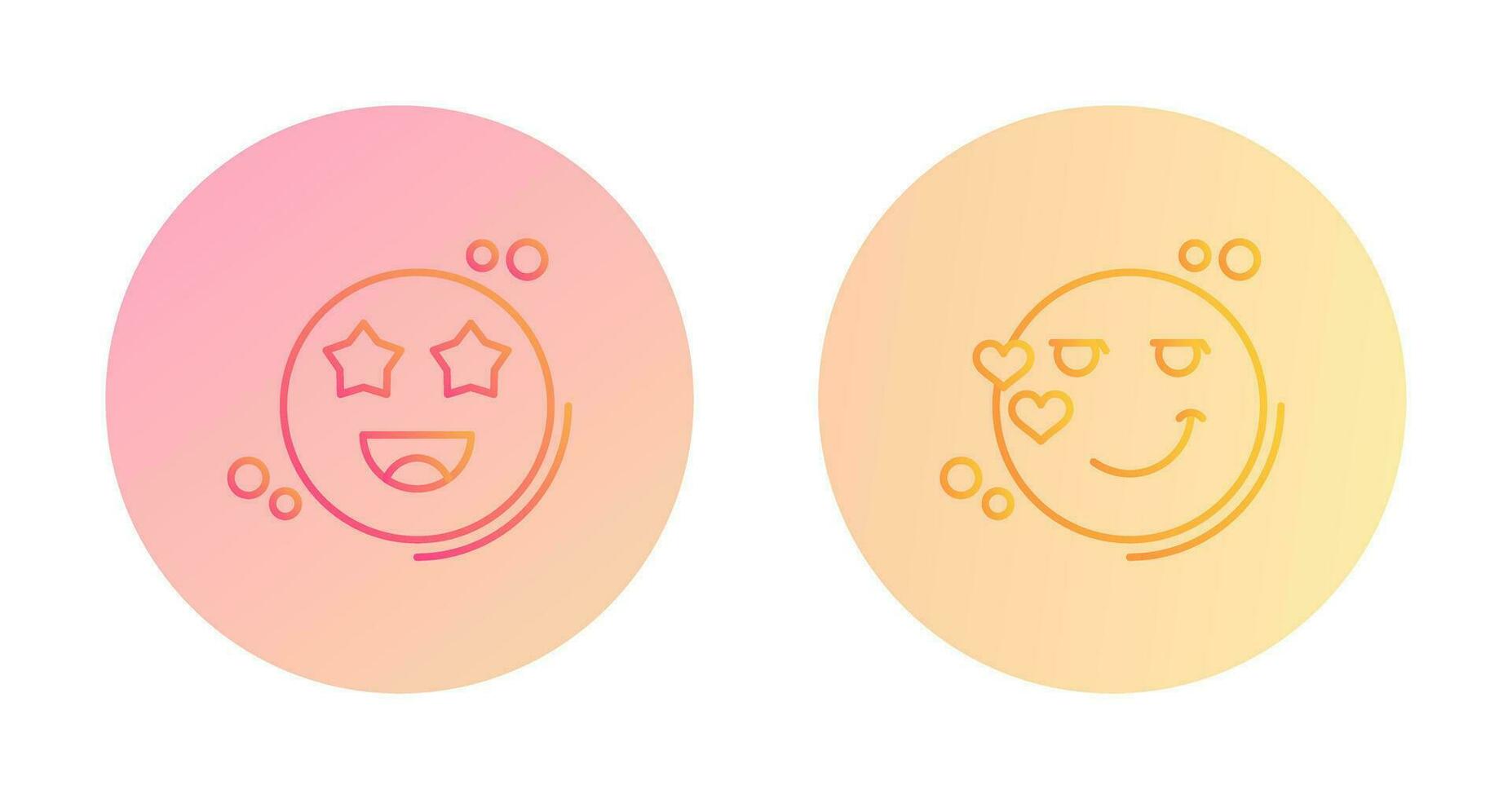 Starstruck and Flirty Icon vector