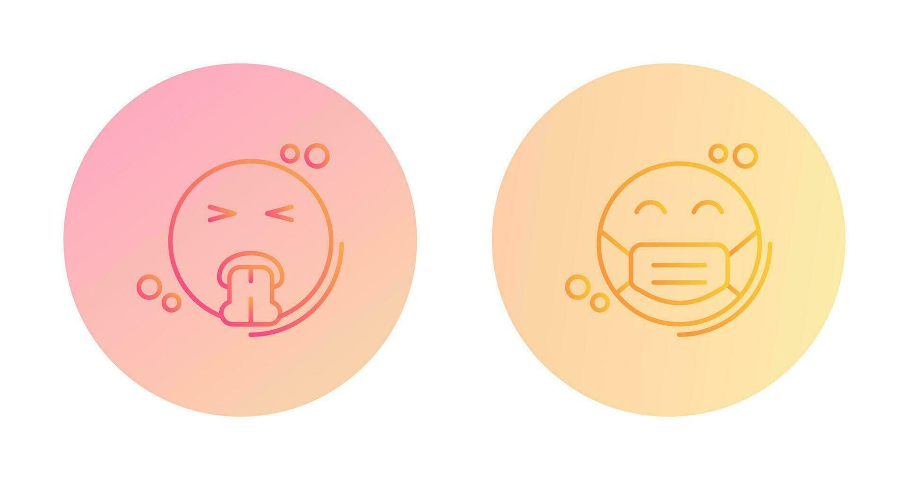 Vomit and Mask Icon vector