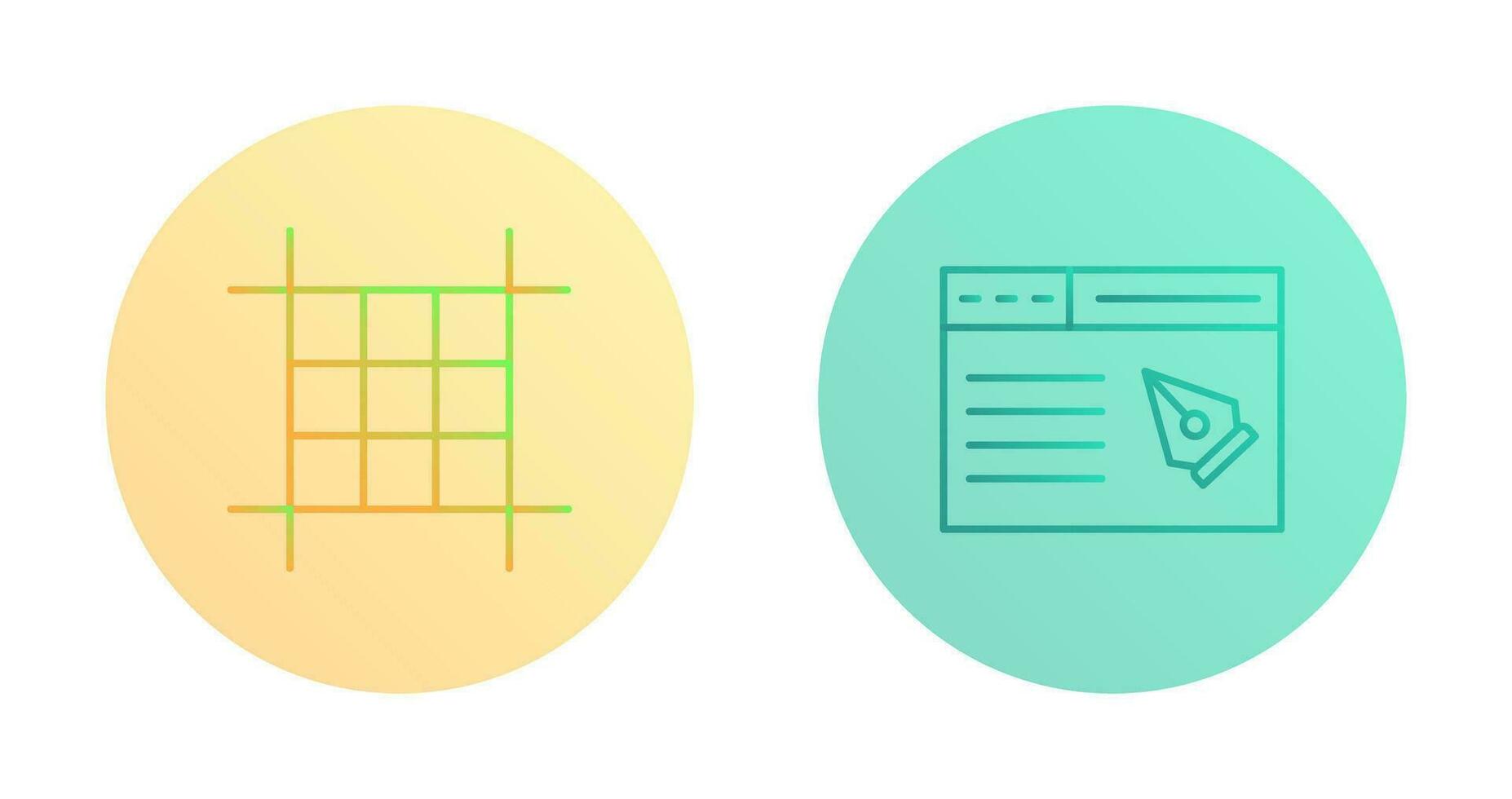 Square Layout and Web Page Icon vector