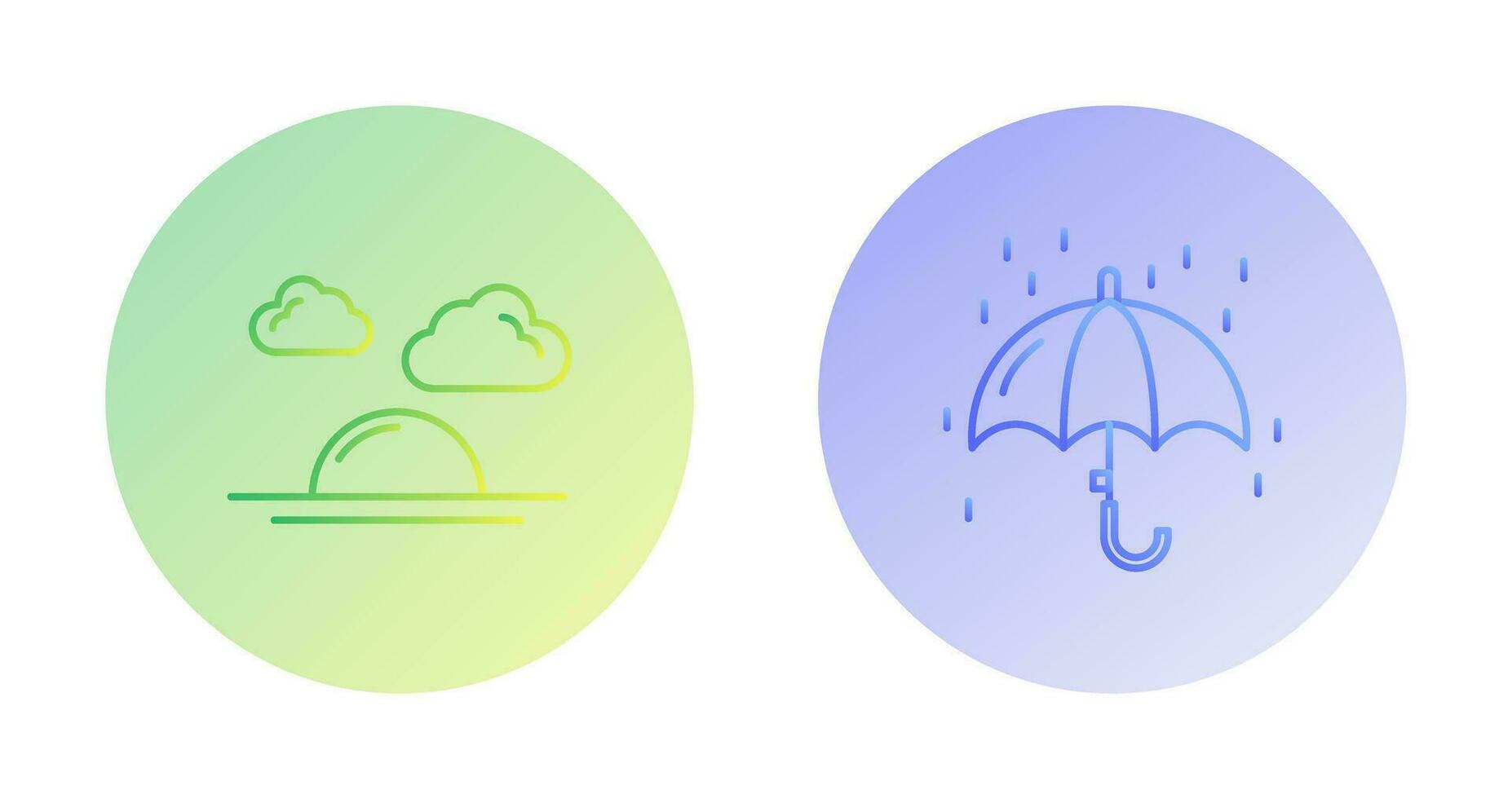 Sunshine and Raining Icon vector