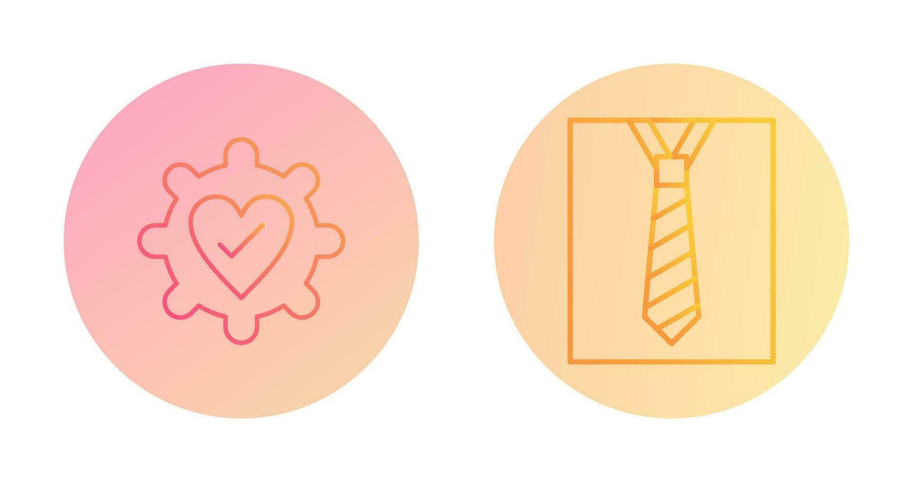 Gear and Tie Icon vector