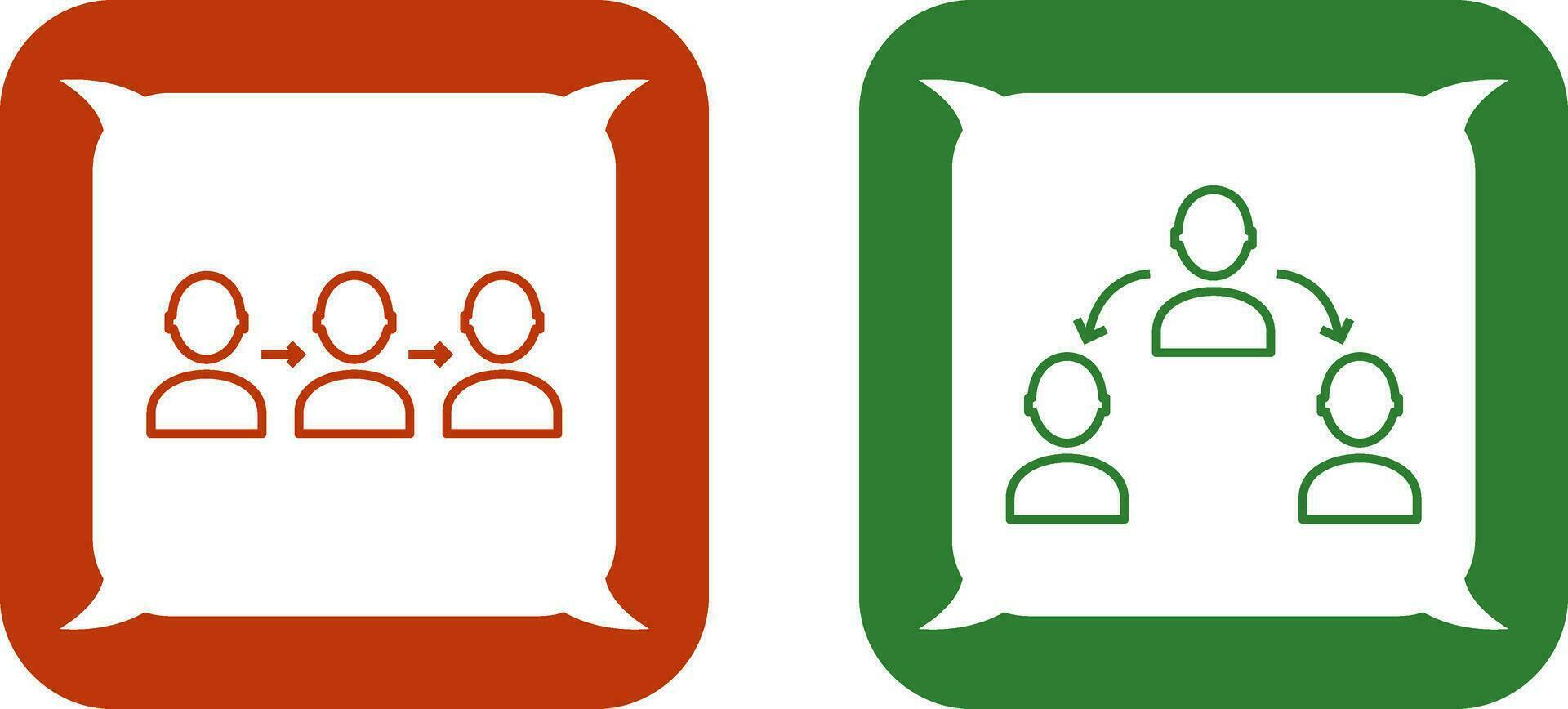 link and connected profiles Icon vector