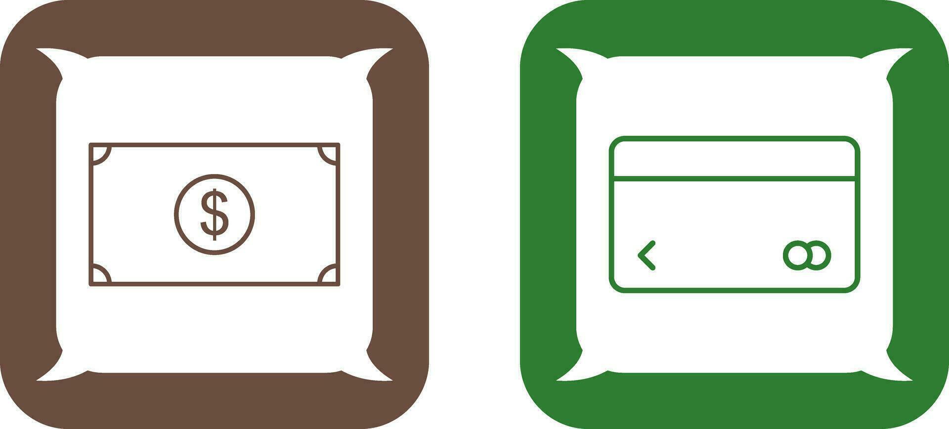 dollar and credit card Icon vector