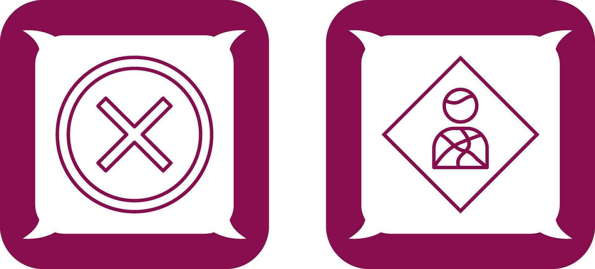 Do Not Cross And Health hazard  Icon vector