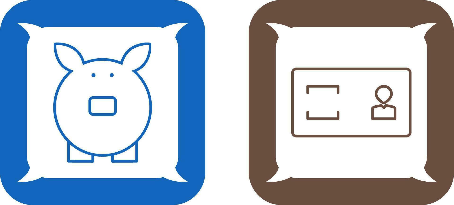savings and membership card Icon vector