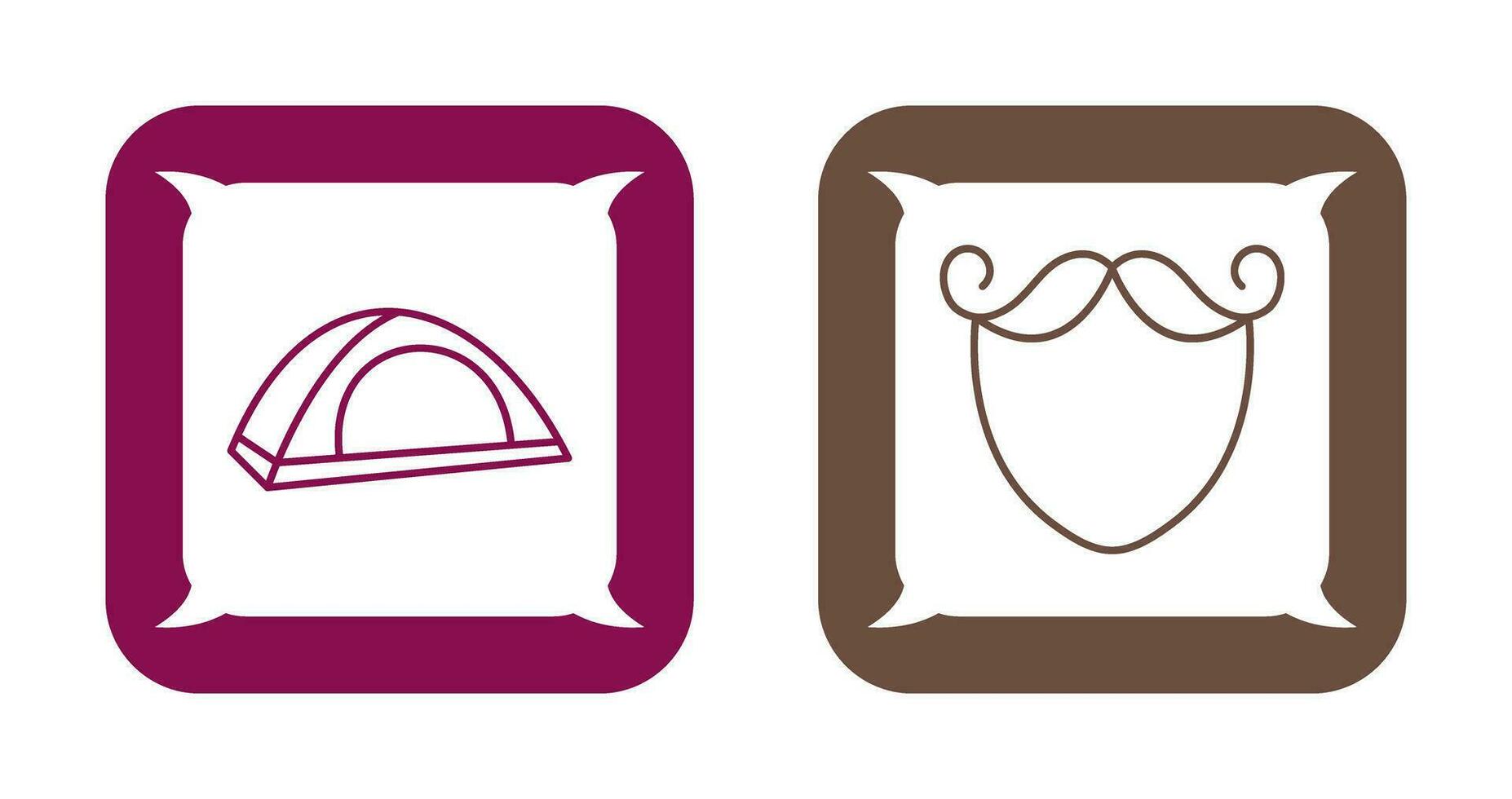 Beard and Moustache and Camp Icon vector