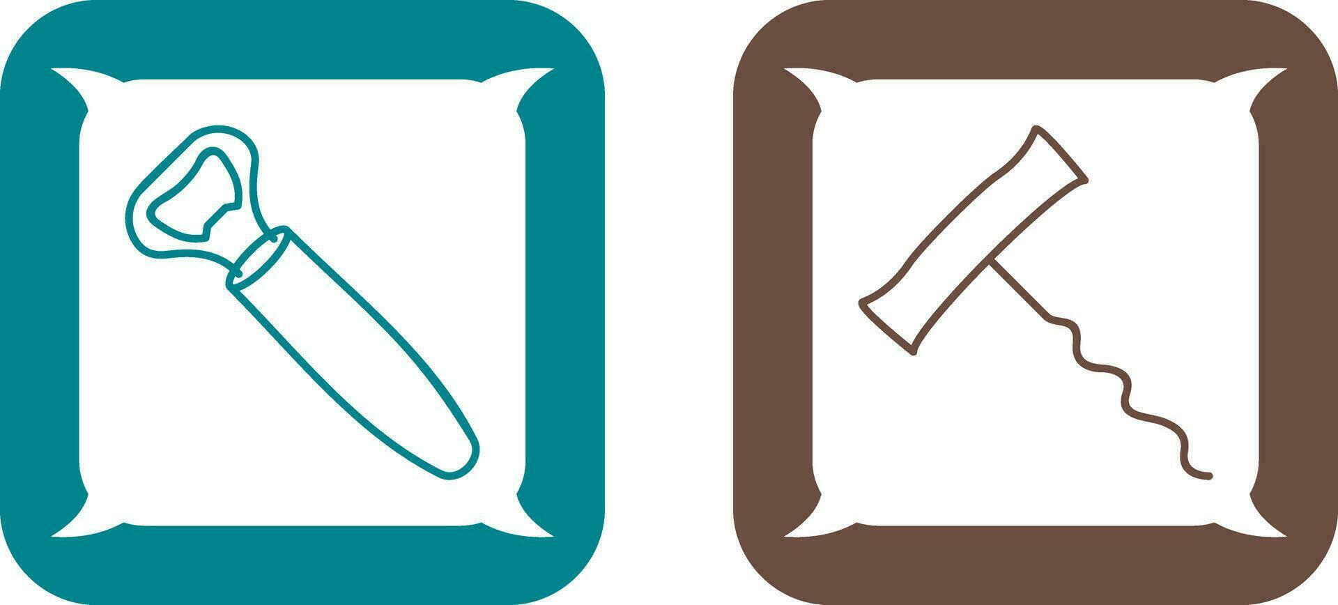 opener and corkscrew Icon vector
