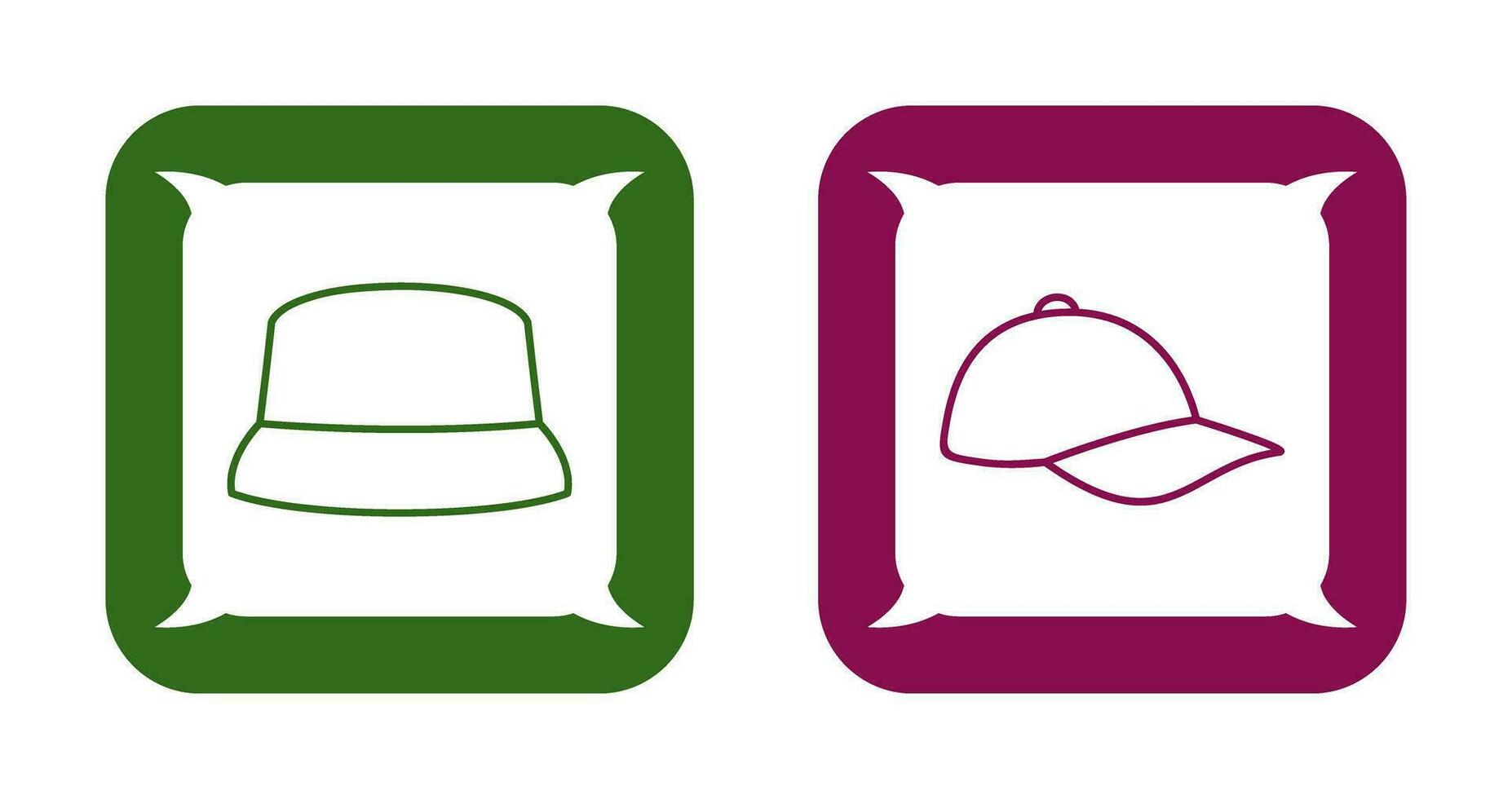 Hat and athletic Icon vector