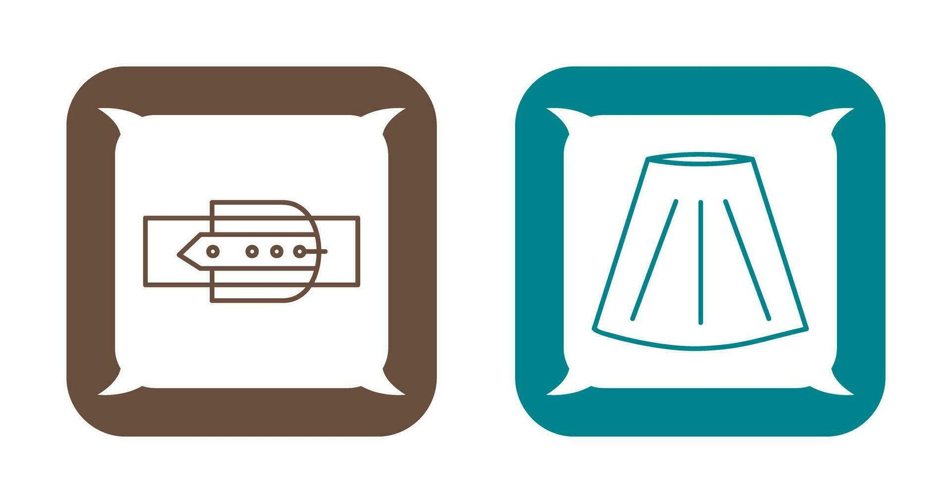 Skirt and Belt Icon vector