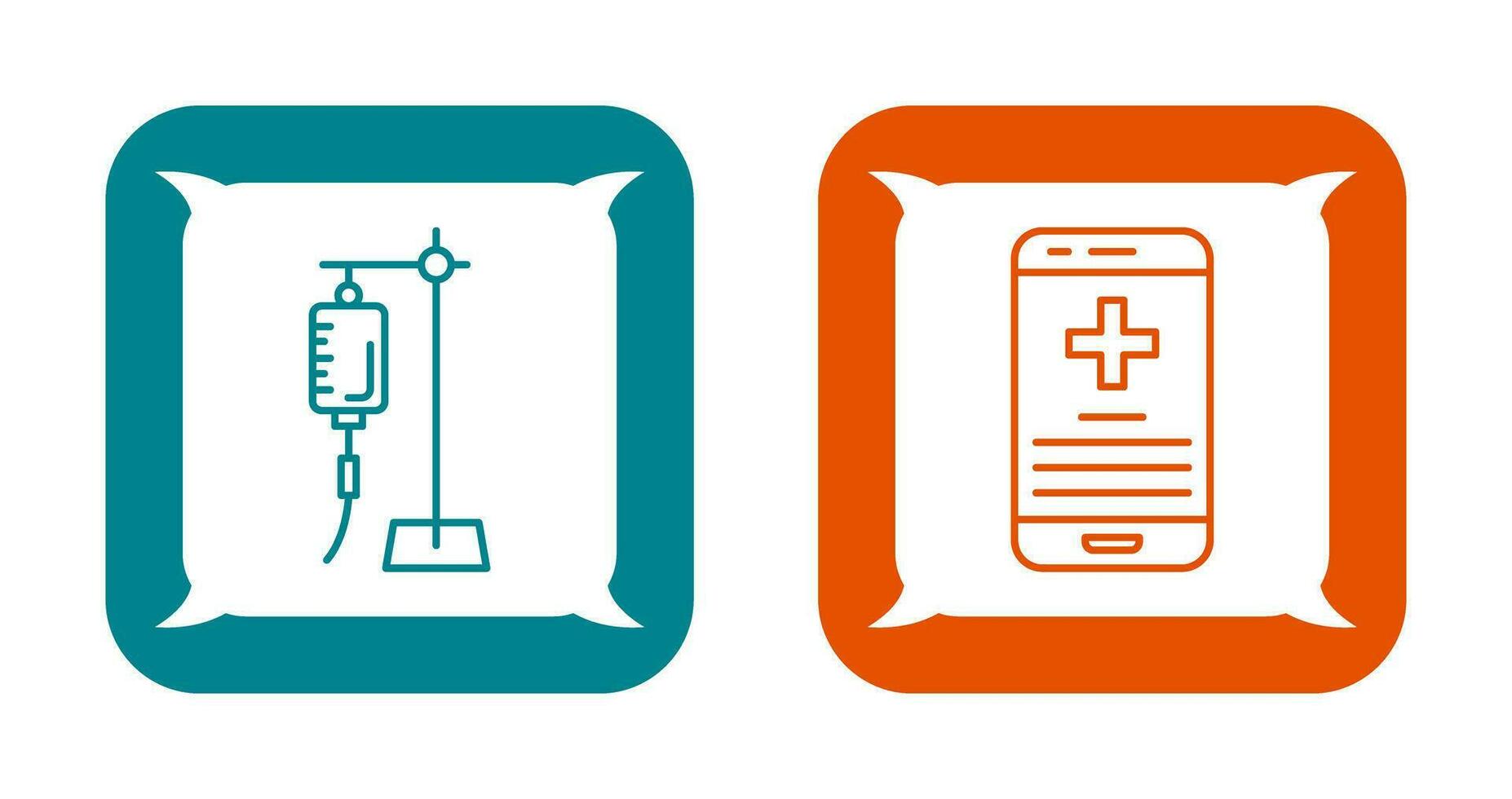 Saline and Smartphone Icon vector