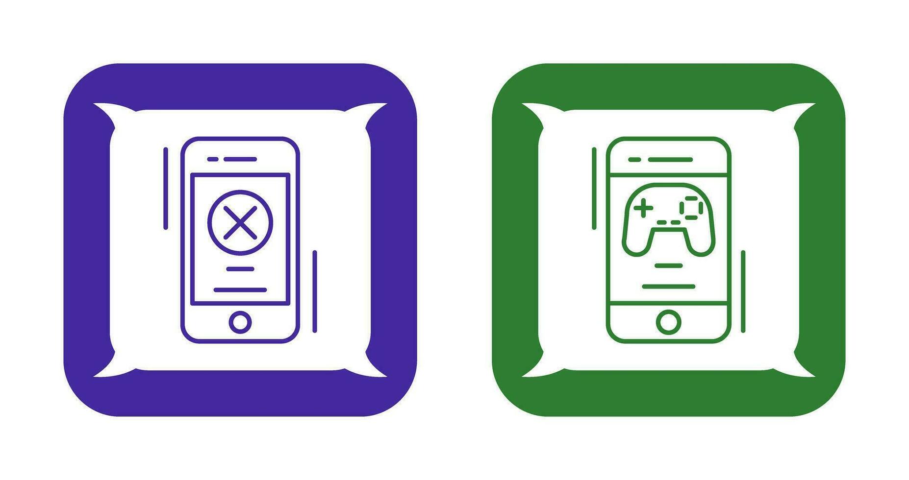 Block and Game Icon vector